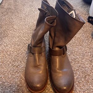 Frye Brown Heeled Boots